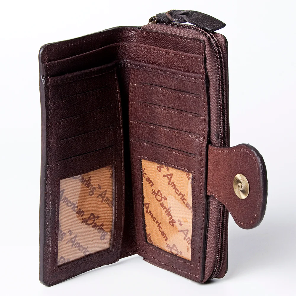 American Darling Hand Tooled Leather Wallet
