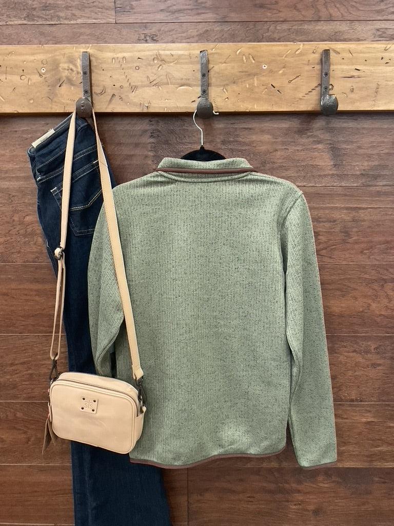 Cinch Women’s Olive Fleece Pullover