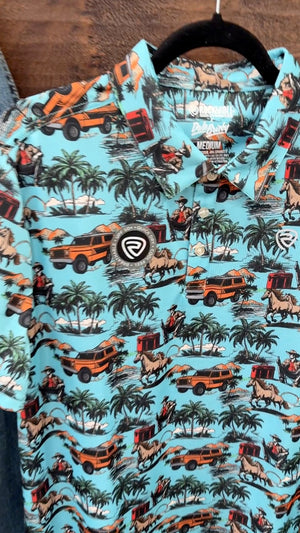 Western Novelty Print Polo