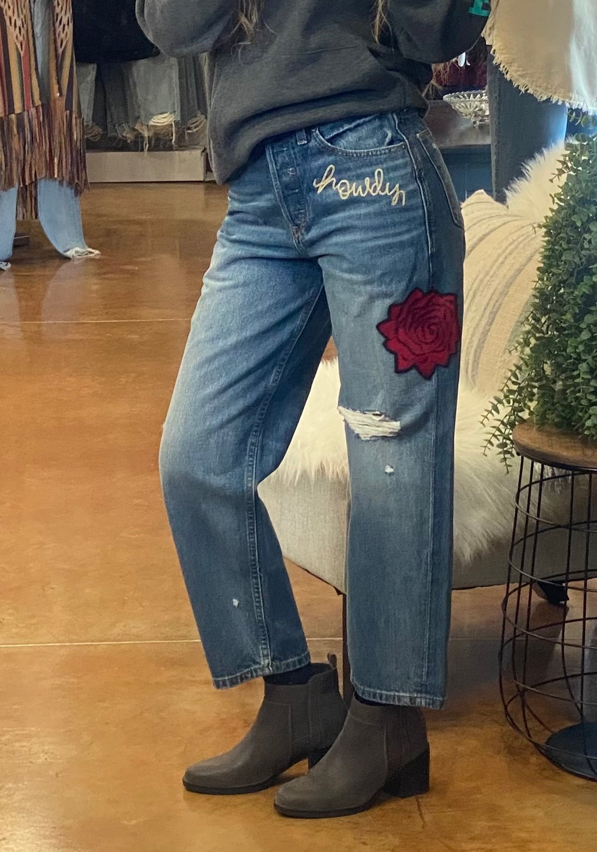 ULTRA HIGH RISE RODEO QUINCY TOMBOY STRAIGHT PANT