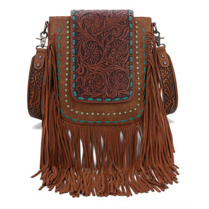 Trinity Ranch Floral Tooled Concealed Carry Crossbody