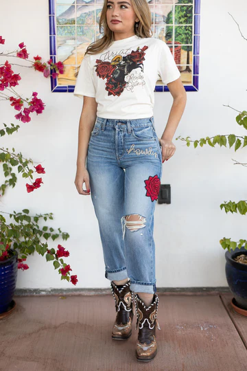 ULTRA HIGH RISE RODEO QUINCY TOMBOY STRAIGHT PANT