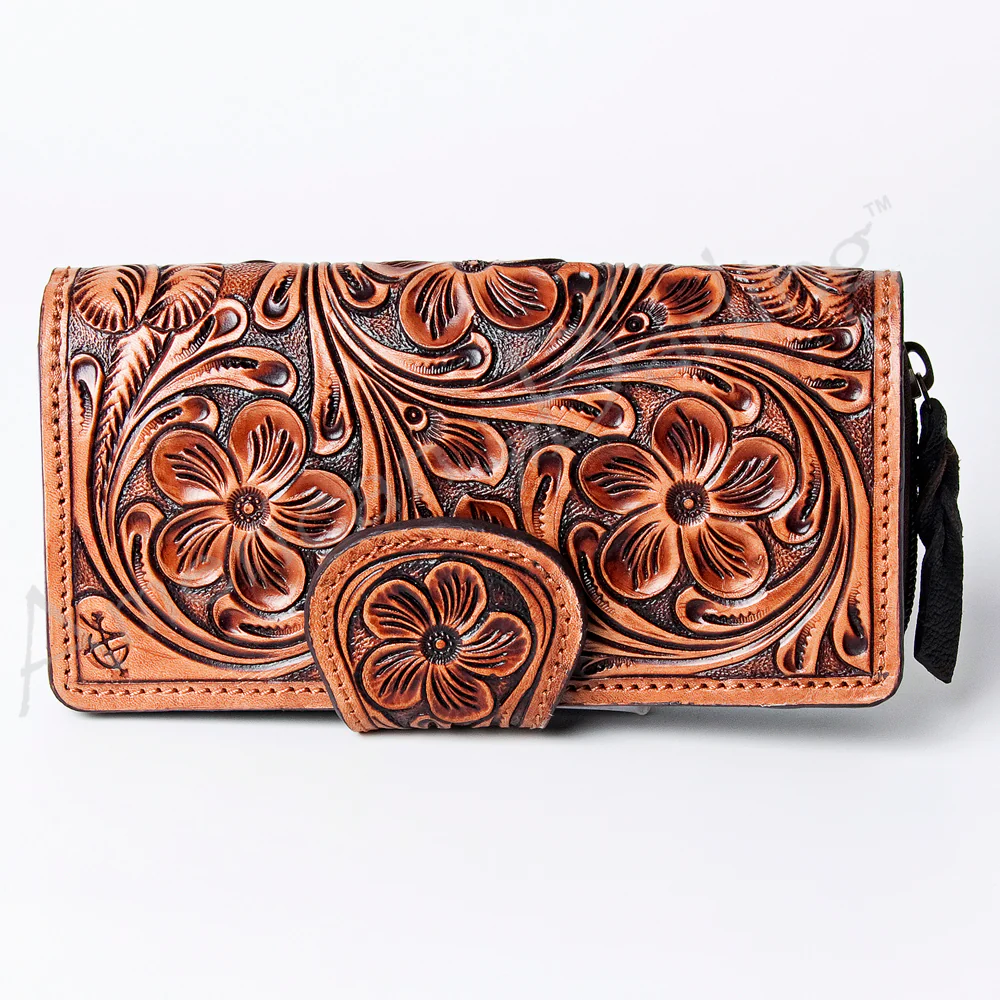 American Darling Hand Tooled Leather Wallet