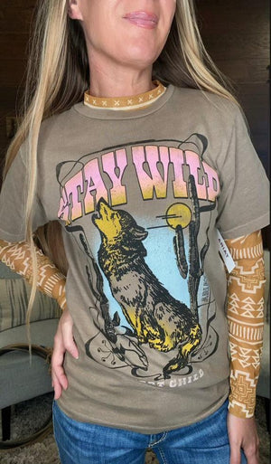 The Stay Wild Coyote T-Shirt