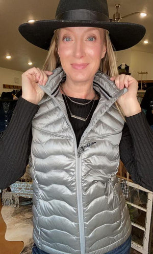 Women's Ideal Down Vest-Ultimate Grey