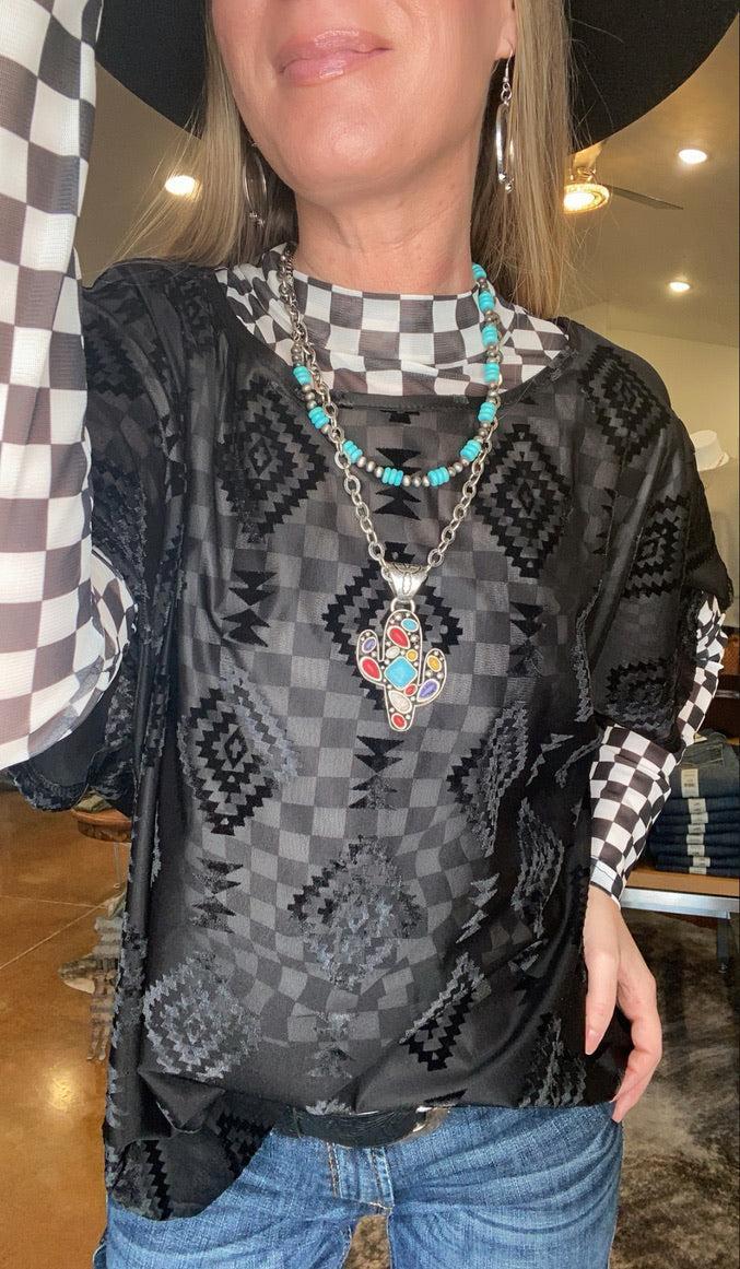 ROUND THE TRACK MESH TOP