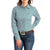 Cinch Women's Long Sleeve Stripe Button Down Shirt - Teal