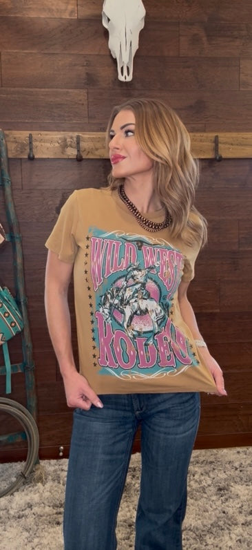 Wild west rodeo tee