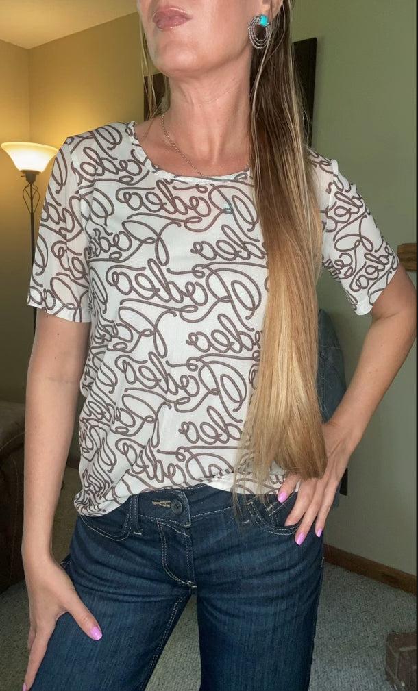 Rodeo Life Mesh Top