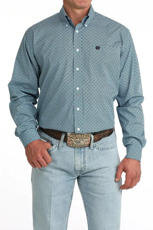 Men's Classic Fit Button-Down Western Shirt