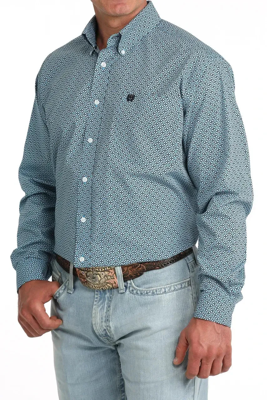 Men's Classic Fit Button-Down Western Shirt