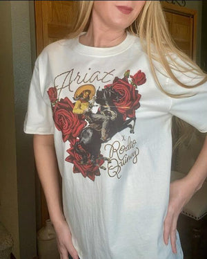 Womens Happy Trails Rodeo Quincy Tee