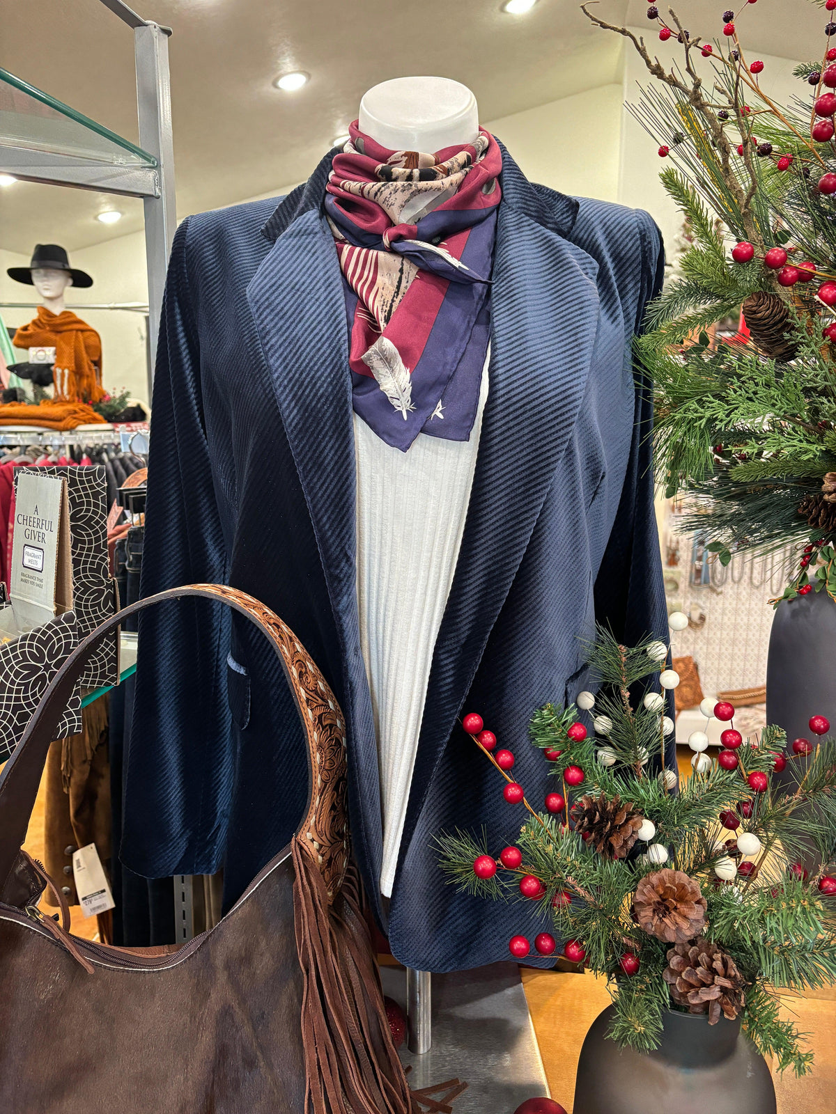 CASSIDY VELVET BLAZER