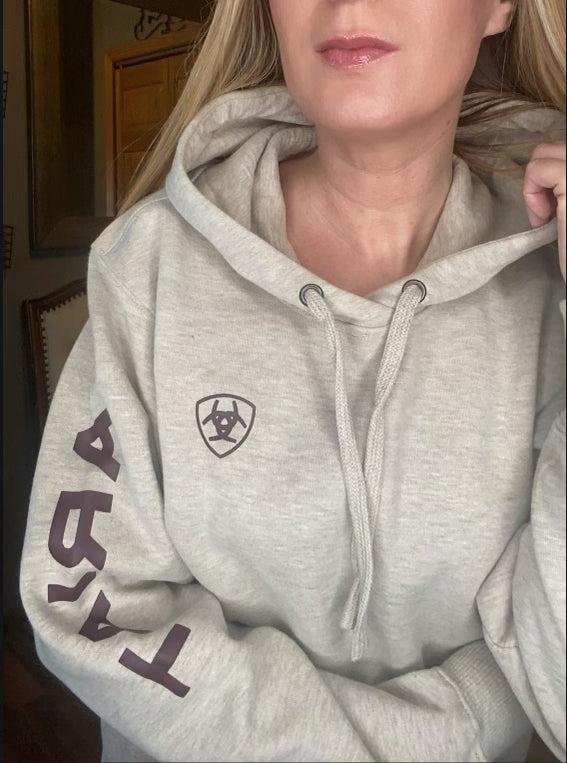 Ariat logo hoodie discount