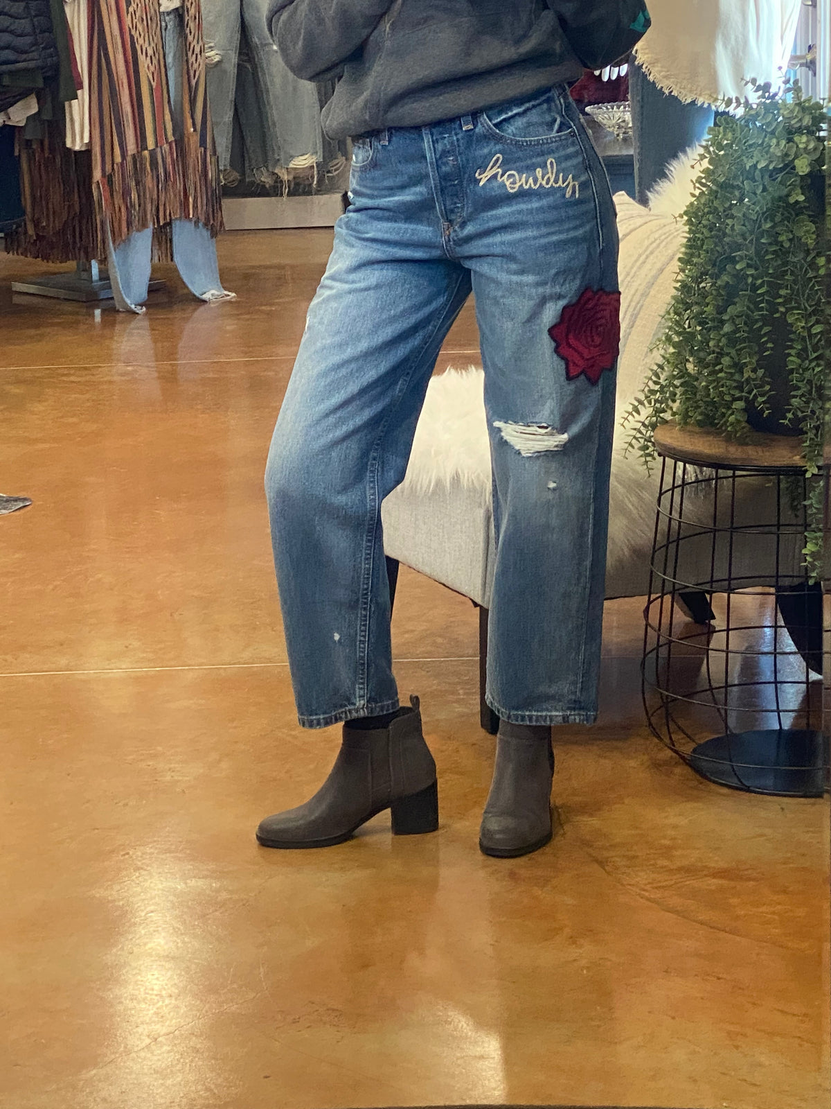 ULTRA HIGH RISE RODEO QUINCY TOMBOY STRAIGHT PANT