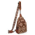 Wrangler Southwestern Print Small Canvas Sling Bag