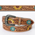 American Darling Hand Tooled Sunflower Leather Belt