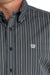 Cinch Men's Charcoal Striped Western Shirt