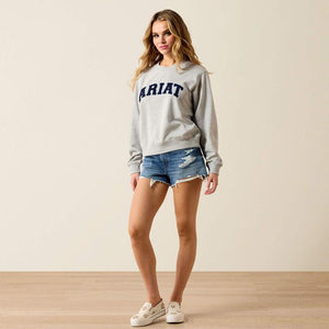 Grey Ariat crewneck sweatshirt