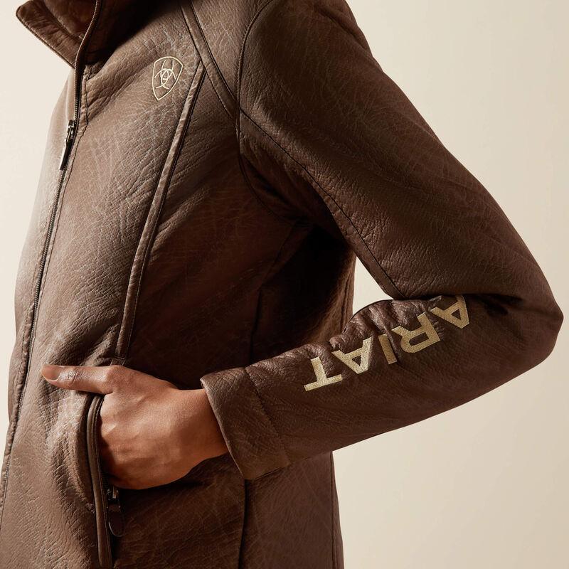 Ariat Logo Softshell Faux Leather Jacket