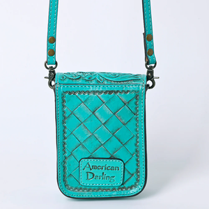 American Darling Leather Tooled Cell Phone Cross Body
