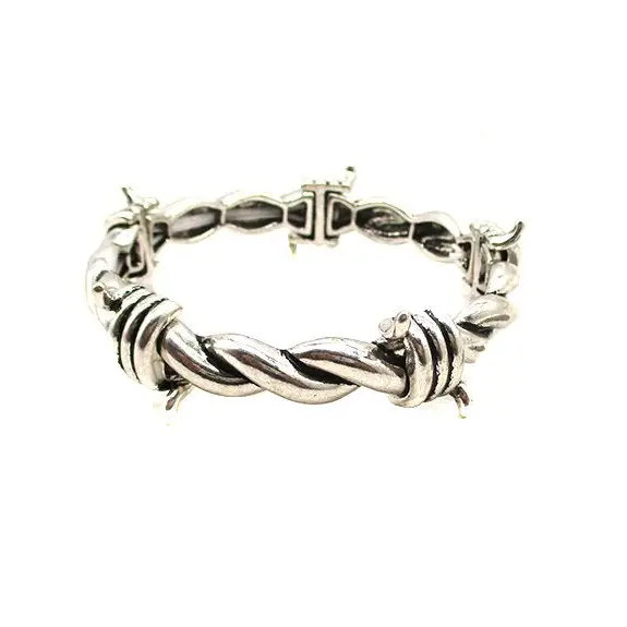 Western Barbed Wire Stretch Bracelet