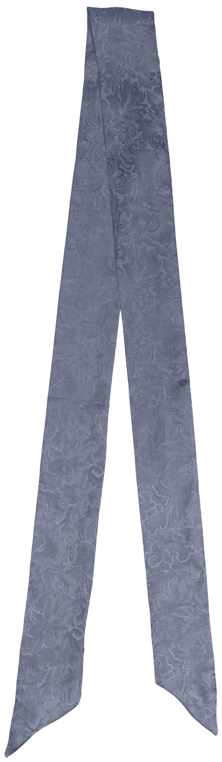 Charcoal patterned silk scarf