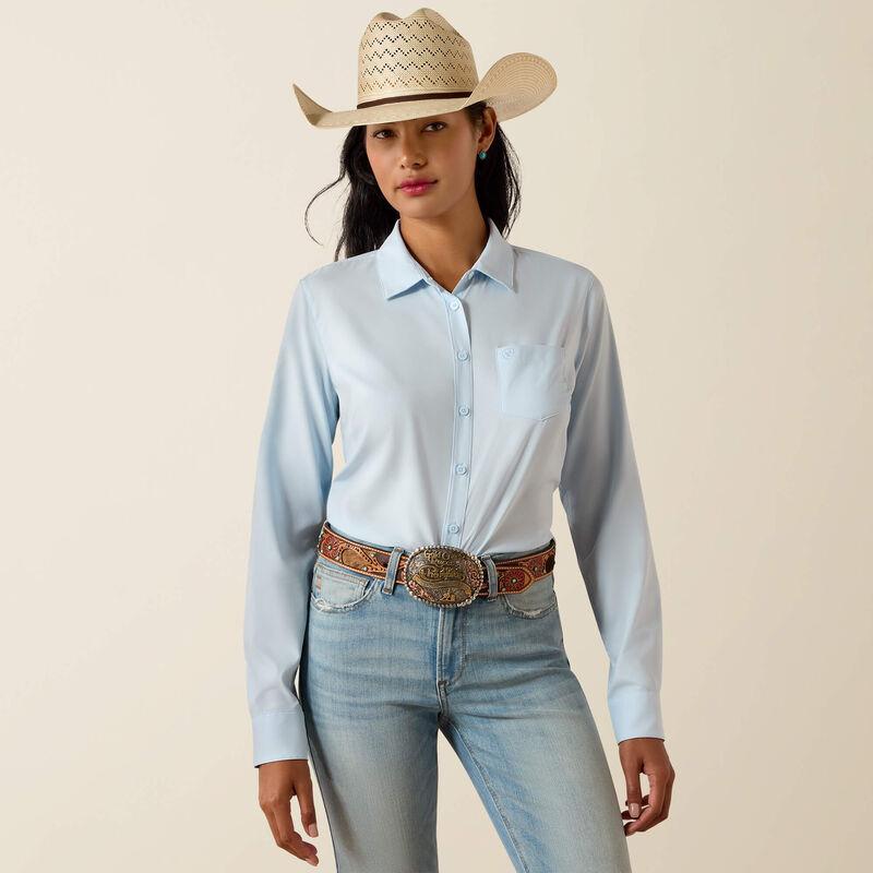 Light blue long sleeve button down shirt