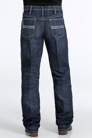 Blue jeans on a white background