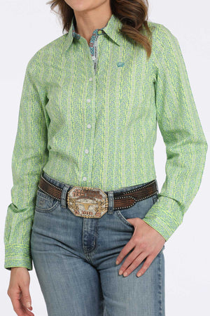 Cinch Women's Geometric Print Button-Down Western Shirt