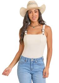 Buckle Strap Knit Tank Top