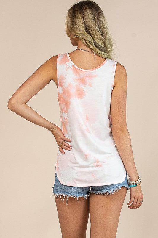 Morgana Free Soul Eagle Tie Dye Top