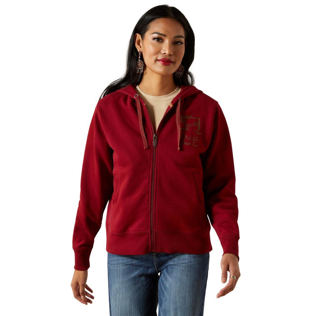 WOMENS Ariat Stitched Full Zip Hoodie