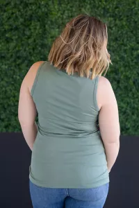 Green tank top 