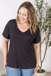 V-Neck black t-shirt 