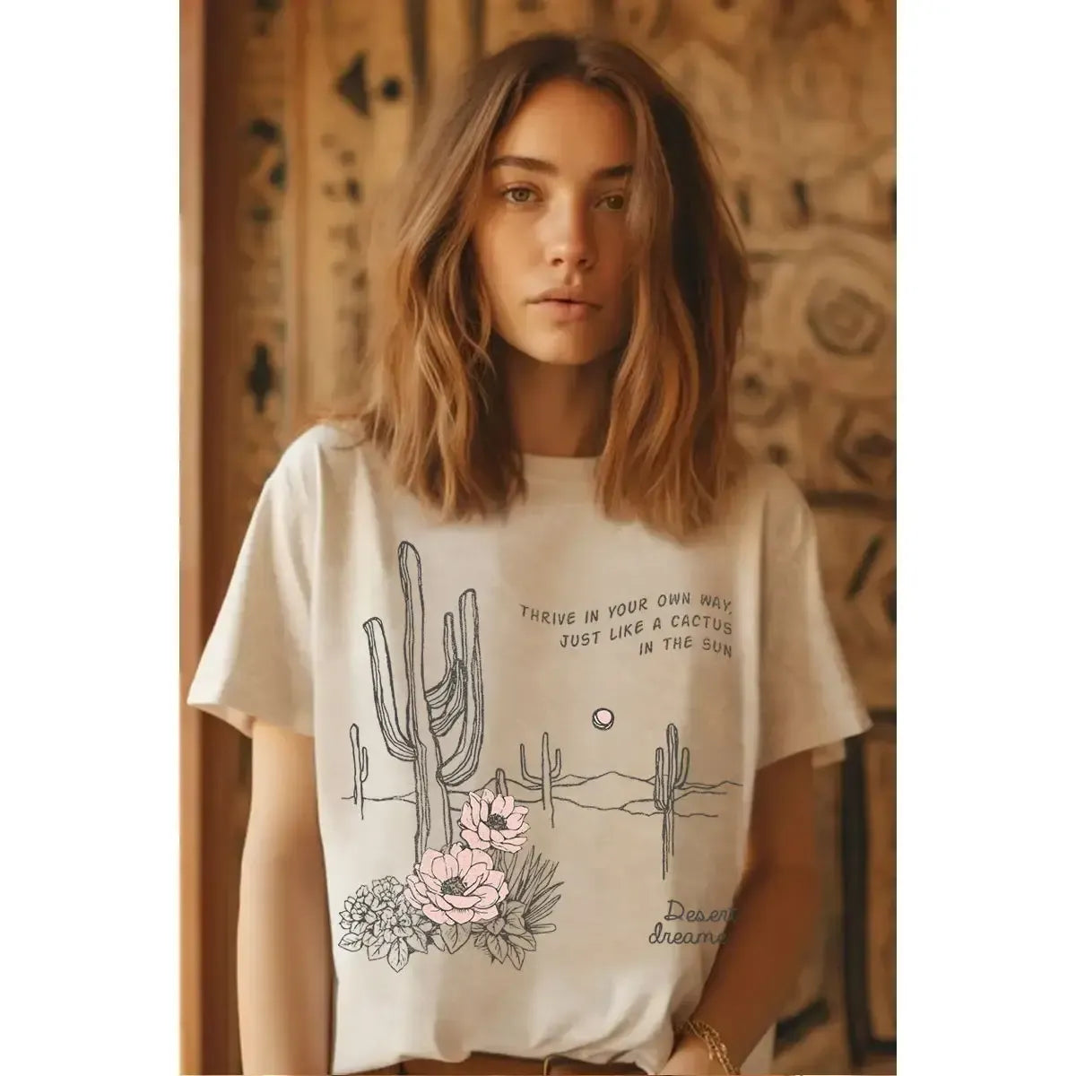 Just Like A Cactus Mineral Graphic Top