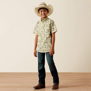 Ariat Boys Sable Shirt Scenic Print