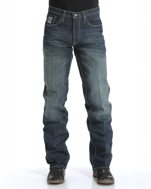 Blue jeans on a white background