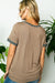 Devon Solid V Neck Top