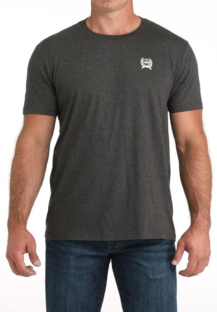 Cinch Men's Logo Graphic Charcoal T-Shirt