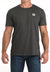 Cinch Men's Logo Graphic Charcoal T-Shirt