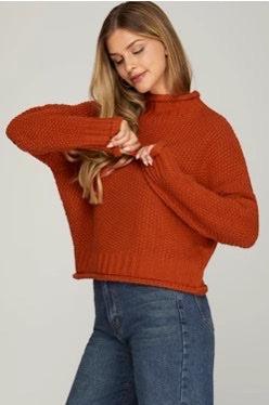 HARPER LONG SLEEVE TURTLENECK SWEATER