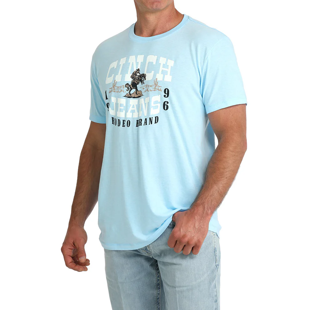 Cinch Men's Blue 1996 Rodeo Logo Tee Shirt