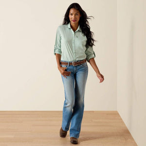 Light green button-up shirt 