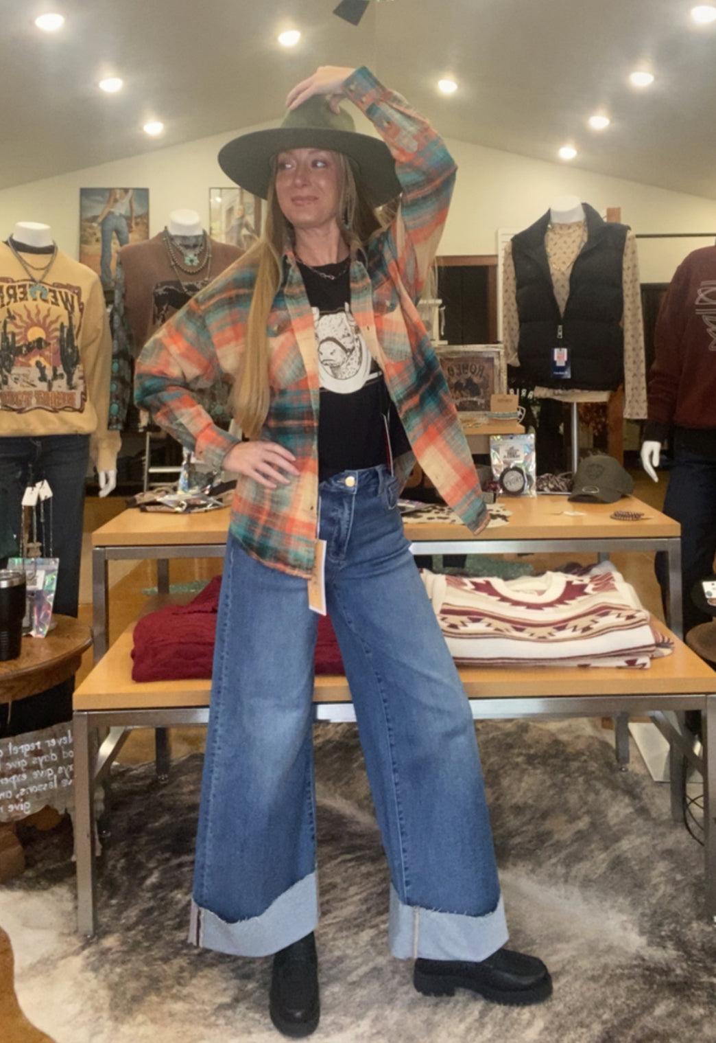 Oversized Flannel Shirt