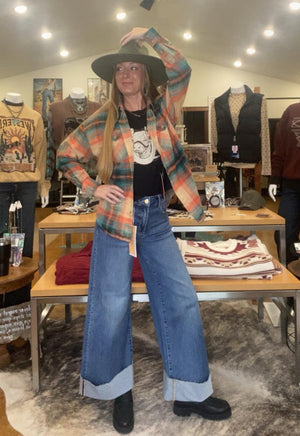 Oversized Flannel Shirt