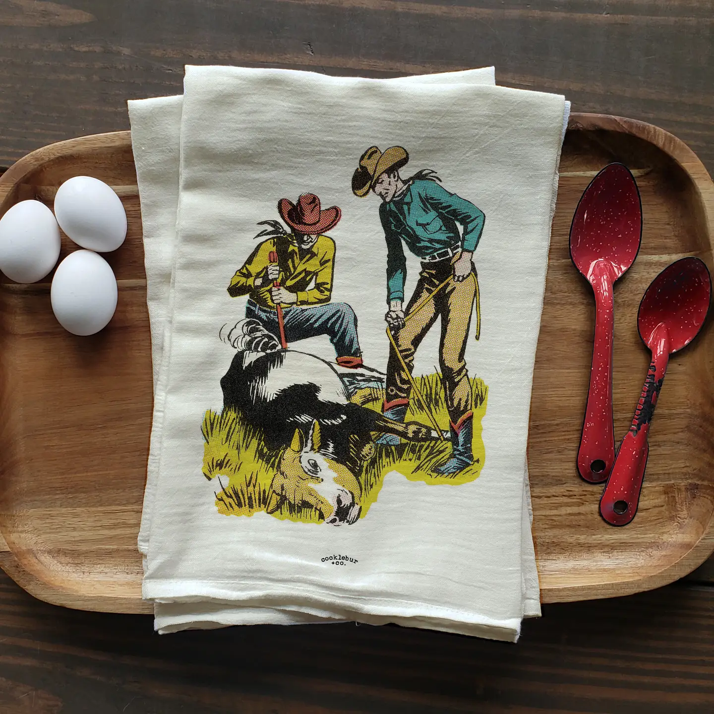 Vintage Branders - Old Fashioned Tea Towel