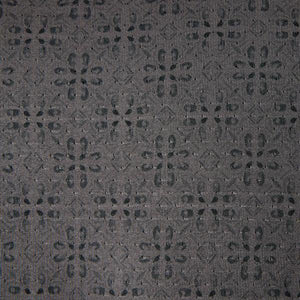 Dark gray fabric with a subtle pattern