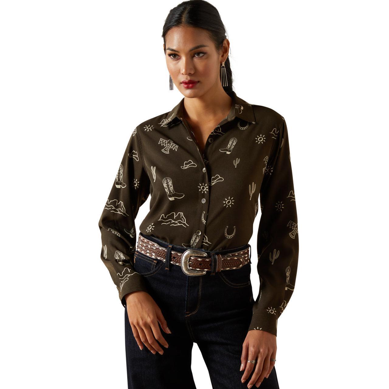 WOMENS Ariat Homestyle Shirt Layla Print