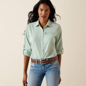 Light green button-up shirt 